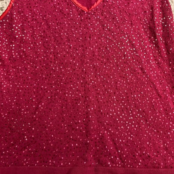 Bloomingdale's Sequin Cashmere and Silk top Size Medium! - Picture 4 of 5